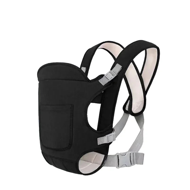 4 in 1 baby carrier in blue color with adjustable ergonomic support and multiple carrying positions for newborns and toddlers (Color: Black)