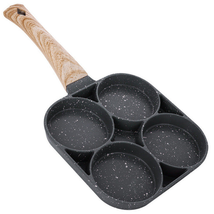 4 in 1 breakfast frying pan with multiple sections for cooking eggs bacon and pancakes (Type: 4-in-1 Pan)
