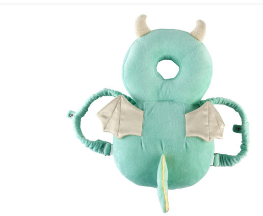 Baby head protection safety pad designed to cushion impacts and help protect infants during crawling and early walking in Dinosaur style (Style: Dinosaur)