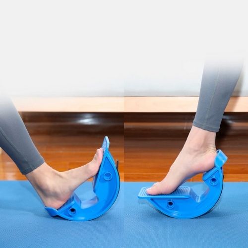 Calf stretcher for lower leg flexibility mobility and stretching support exercises model shot