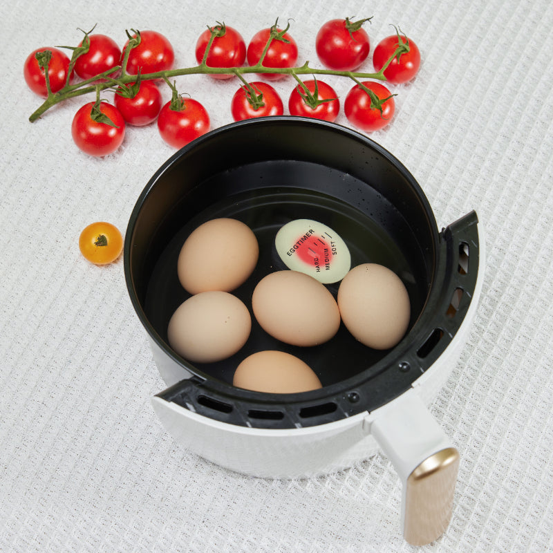 Egg boiling timer color changing egg timer for soft medium and hard boiled eggs depiction of use
