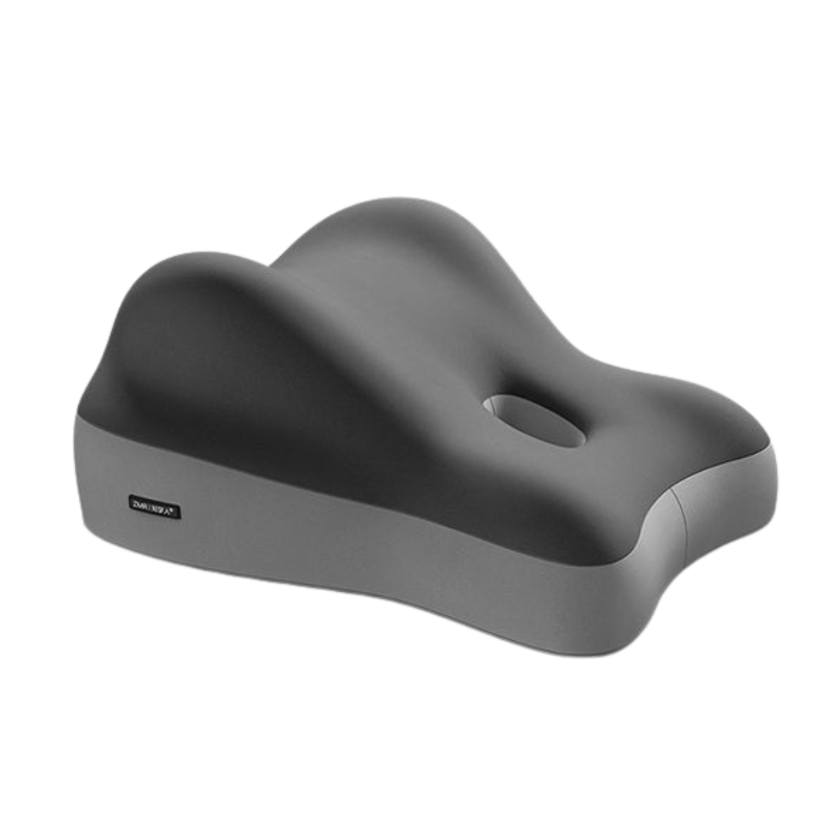 Hip raised bedside sleep cushion in gray color made with memory foam for comfortable leg and hip support while resting (Color: Gray)