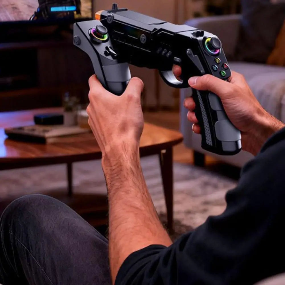 Mobile fps gun controller with bluetooth connectivity gyro aiming and vibration feedback for immersive gaming model shot