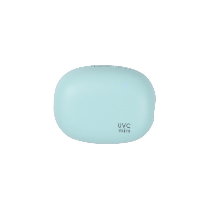 Portable UV toothbrush sanitizer case in green color designed to help keep toothbrushes clean and protected while traveling or at home (Color: Green)