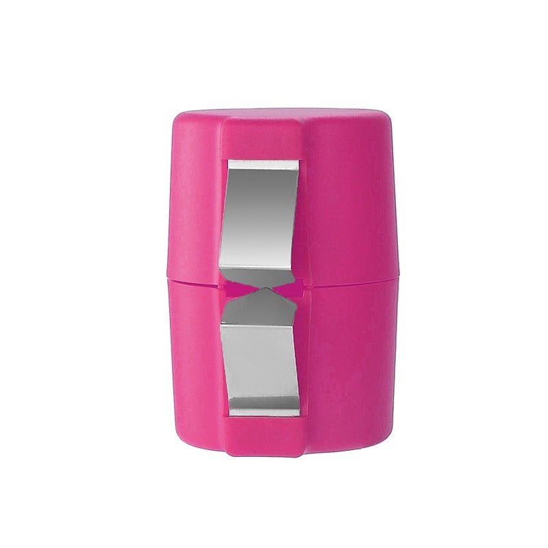 Quick and easy egg shell opener in purple color with stainless steel design for clean mess free egg cracking and separation (Color: Purple)