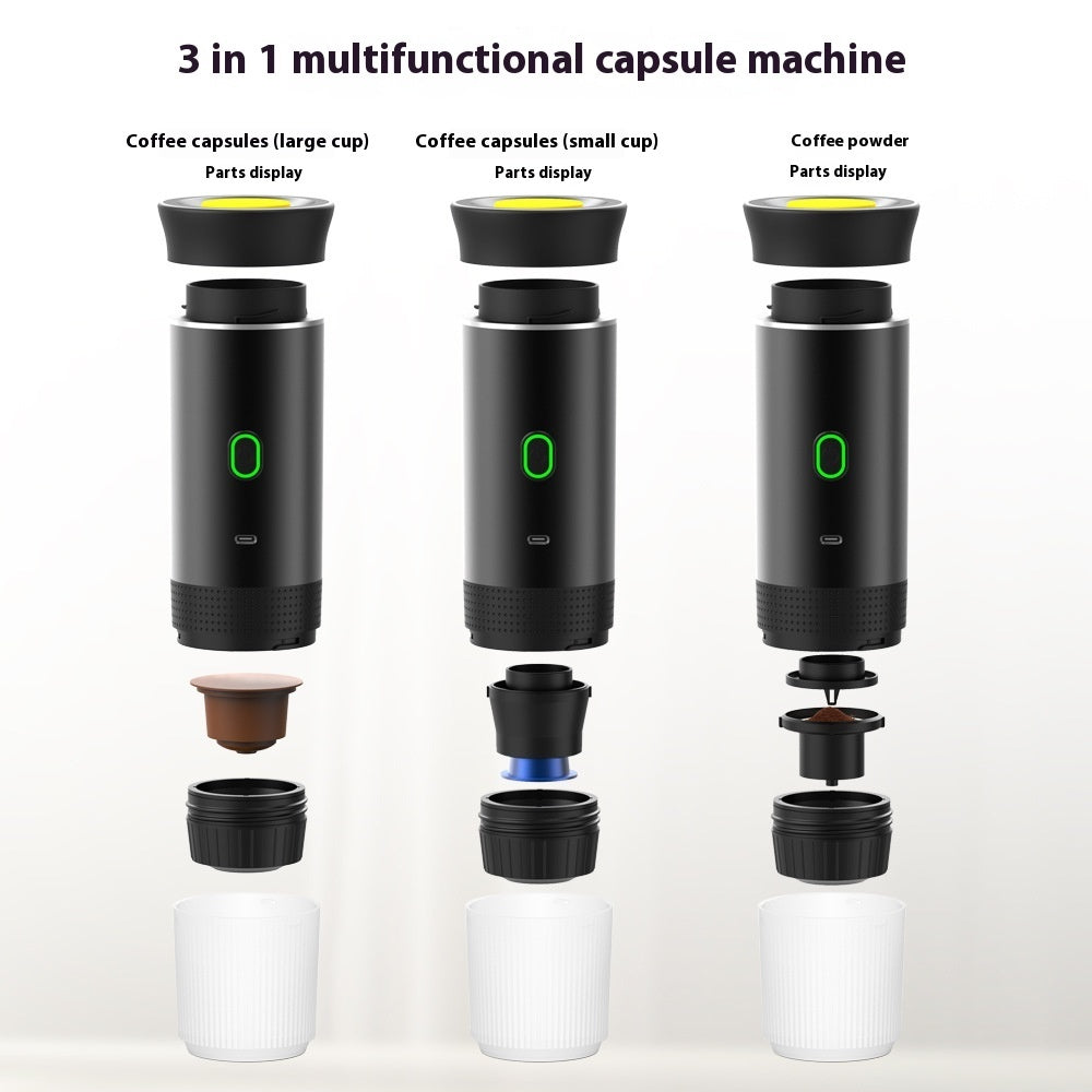 3-in-1 Multifunctional Portable Electric Espresso Machine