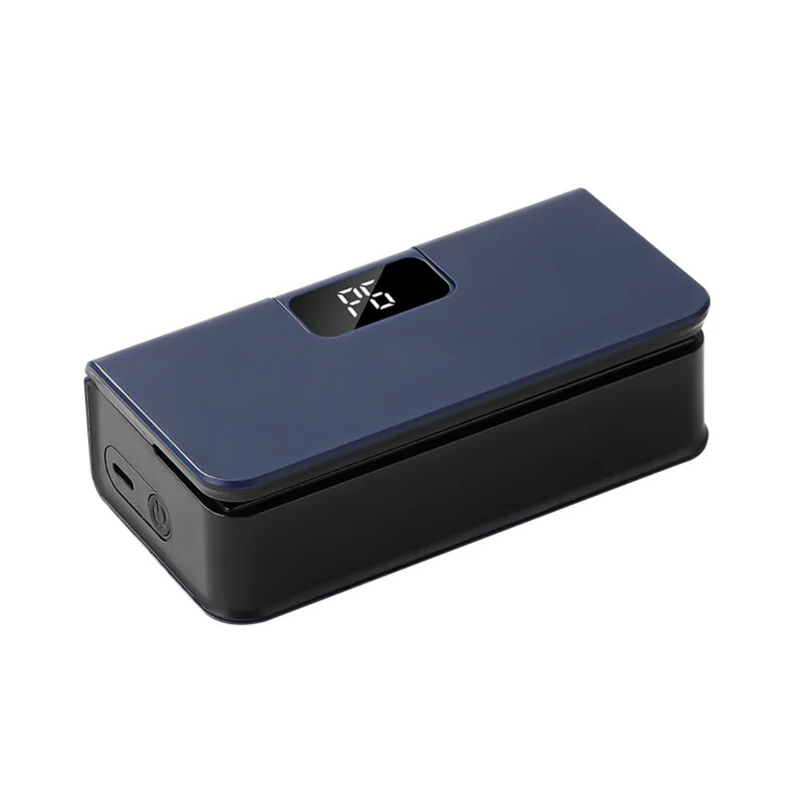 2 in 1 bag sealer and cutter in blue color with rechargeable design and adjustable heat settings for food freshness (Color: Blue)