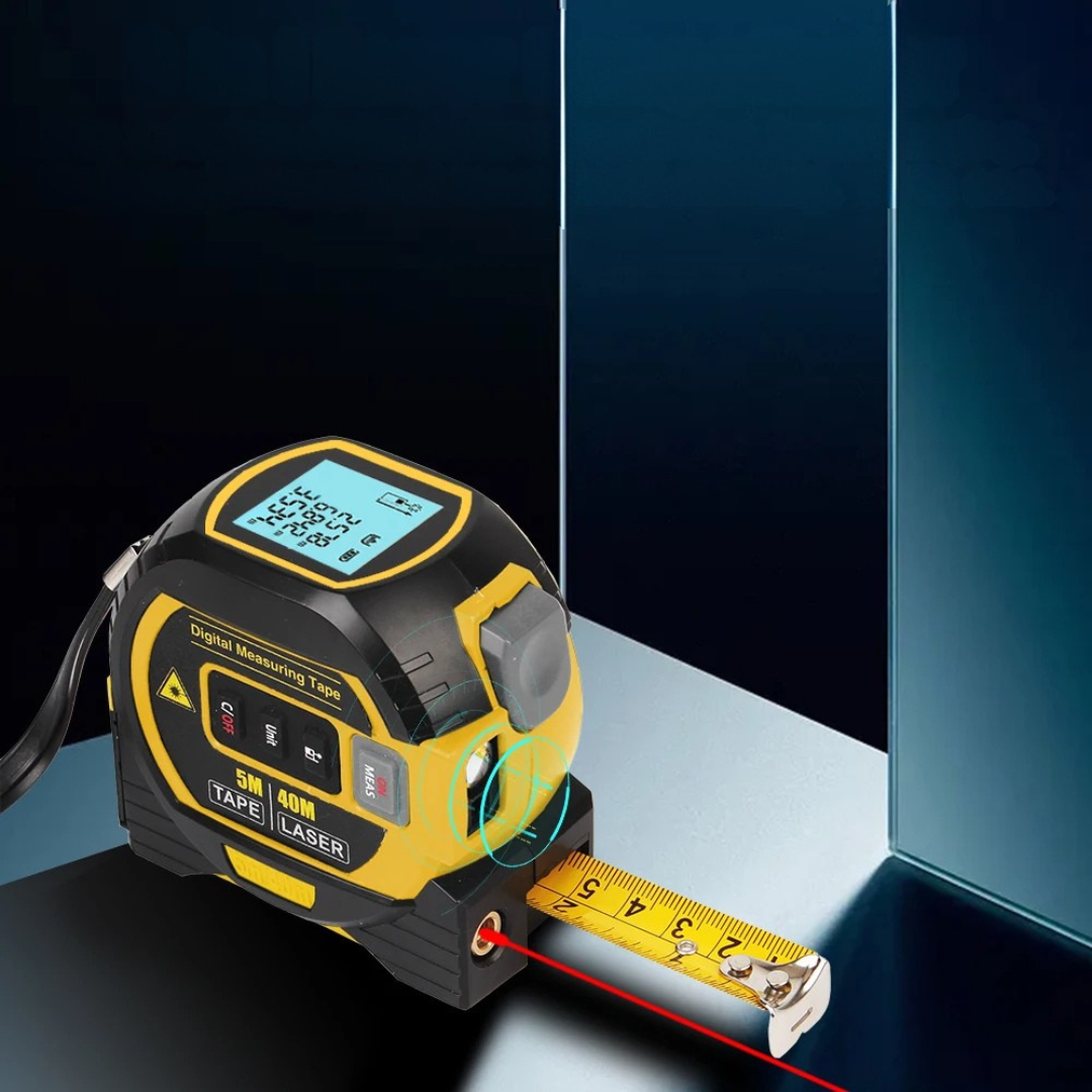 2 in 1 laser tape measure with digital display