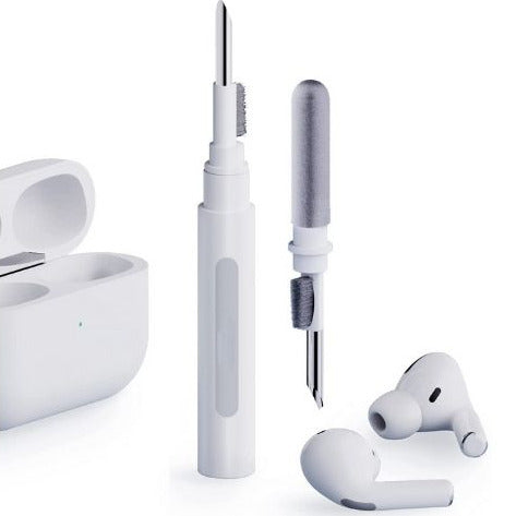 3 in 1 earbud cleaning pen with precision tip microfiber brush and charging case cleaning design