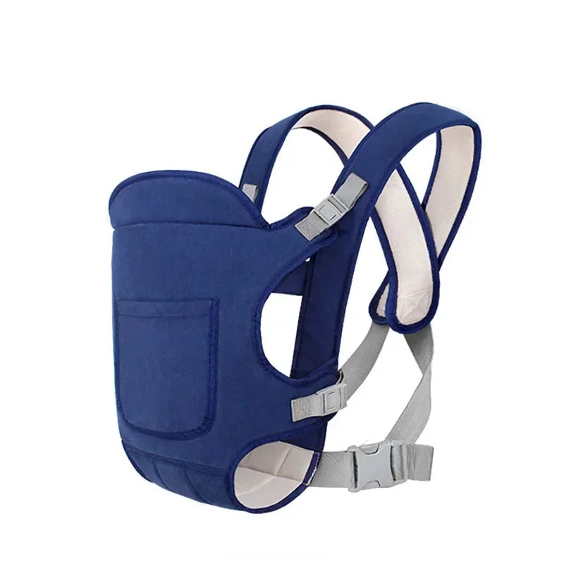 4 in 1 baby carrier in blue color with adjustable ergonomic support and multiple carrying positions for newborns and toddlers (Color: Blue)