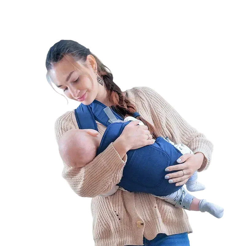 4 in 1 baby carrier with adjustable ergonomic support and multiple carrying positions for newborns and toddlers depiction of horizontal carrying