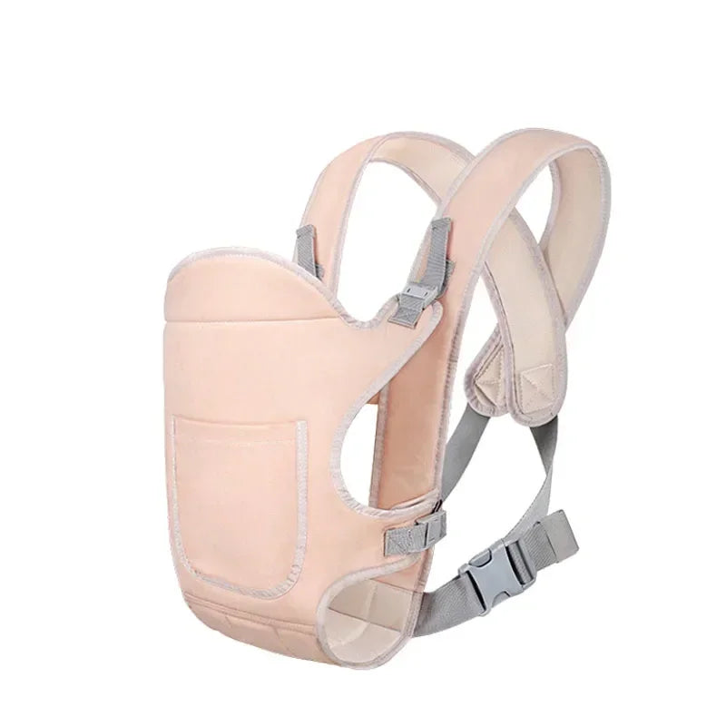 4 in 1 baby carrier in pink color with adjustable ergonomic support and multiple carrying positions for newborns and toddlers (Color: Pink)
