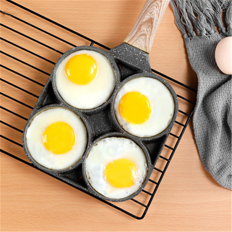 4 in 1 breakfast frying pan with multiple sections for cooking eggs bacon and pancakes product shot
