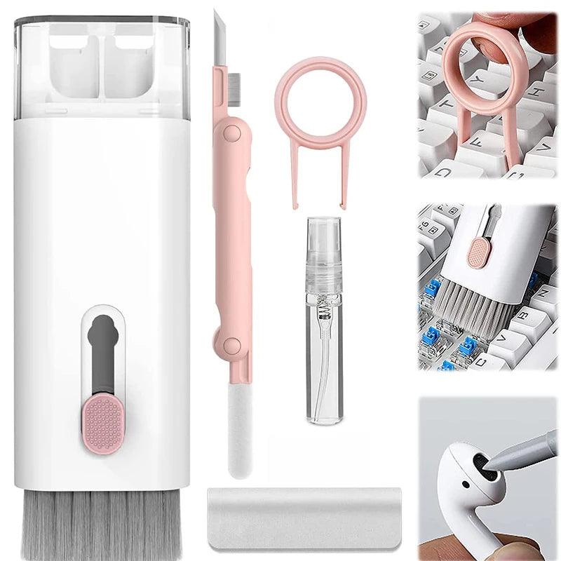 7 in 1 electronics cleaning kit for keyboard screen earbuds and devices