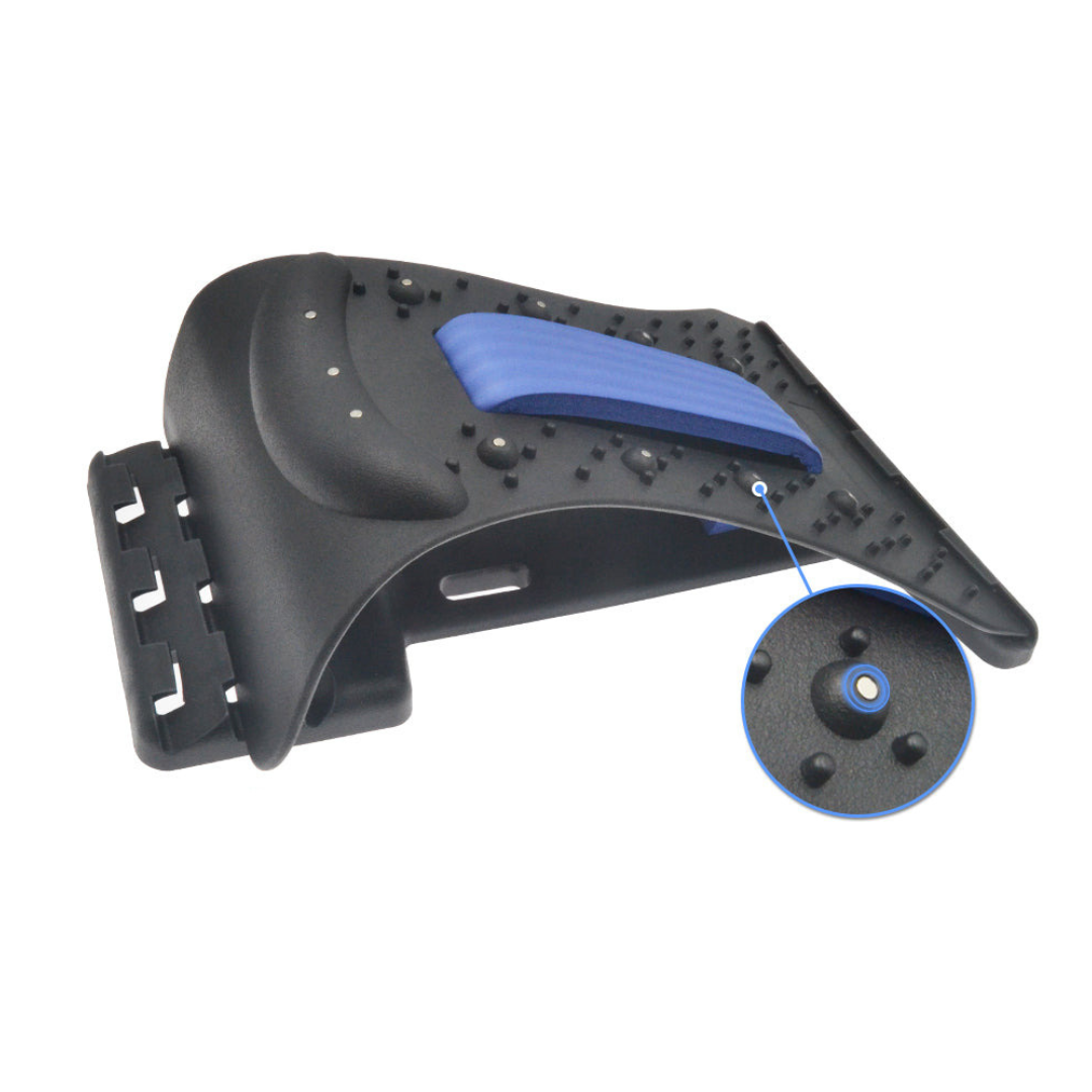 Adjustable back stretcher for posture support and spine stretch portable back pain relief tool product shot