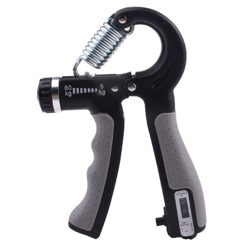 Adjustable grip trainer with built in counter for hand wrist and finger strength training product shot