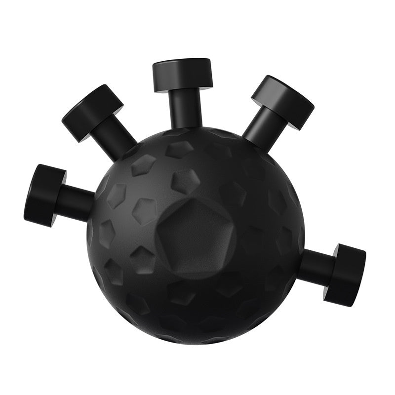Adjustable hand grip strengthener in black color designed to improve finger, hand, and forearm strength for gym workouts and climbing training (Color: Black)