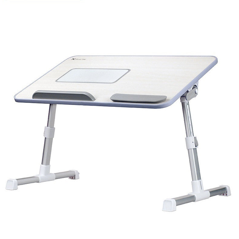 Adjustable laptop bed desk with built in cooling fan and angle height adjustment product shot
