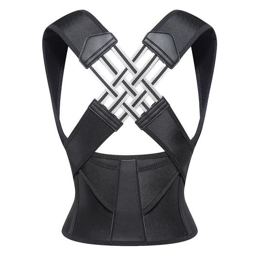 Adjustable posture corrector brace for back shoulder and neck support product shot