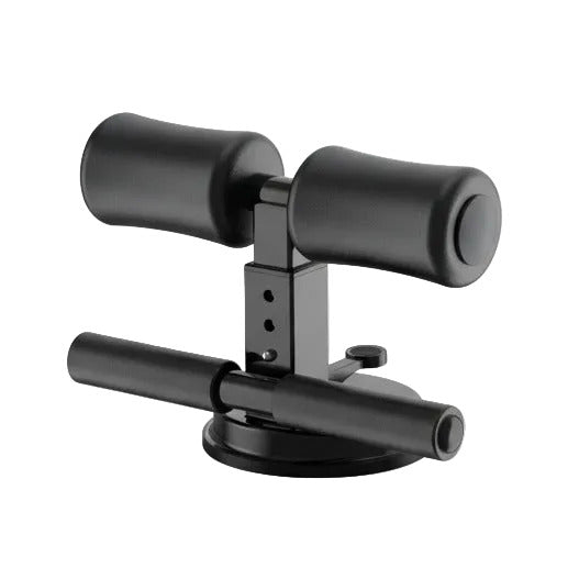 Adjustable suction sit up in double bar type and in black color for home workout adjustable abdominal exercise tool (Color: Black) (Type: Double Bar)