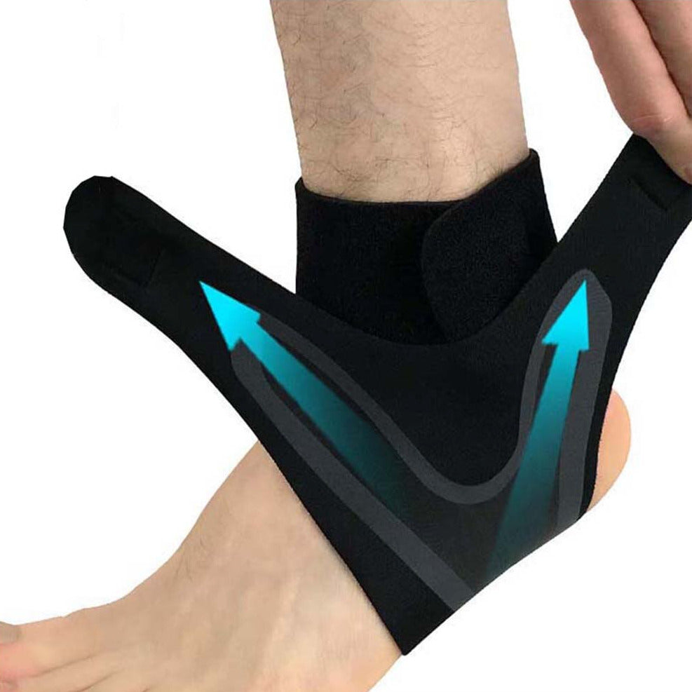 Ankle and foot brace support for stability comfort and everyday activity use depiction of comfortable fit