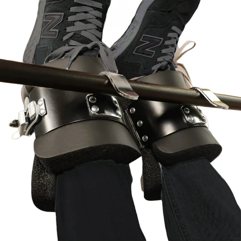 Anti gravity inversion boots with padded support for stretching spinal decompression and inversion training product shot