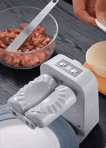 Automatic dumpling maker press for quick and easy homemade dumplings gif