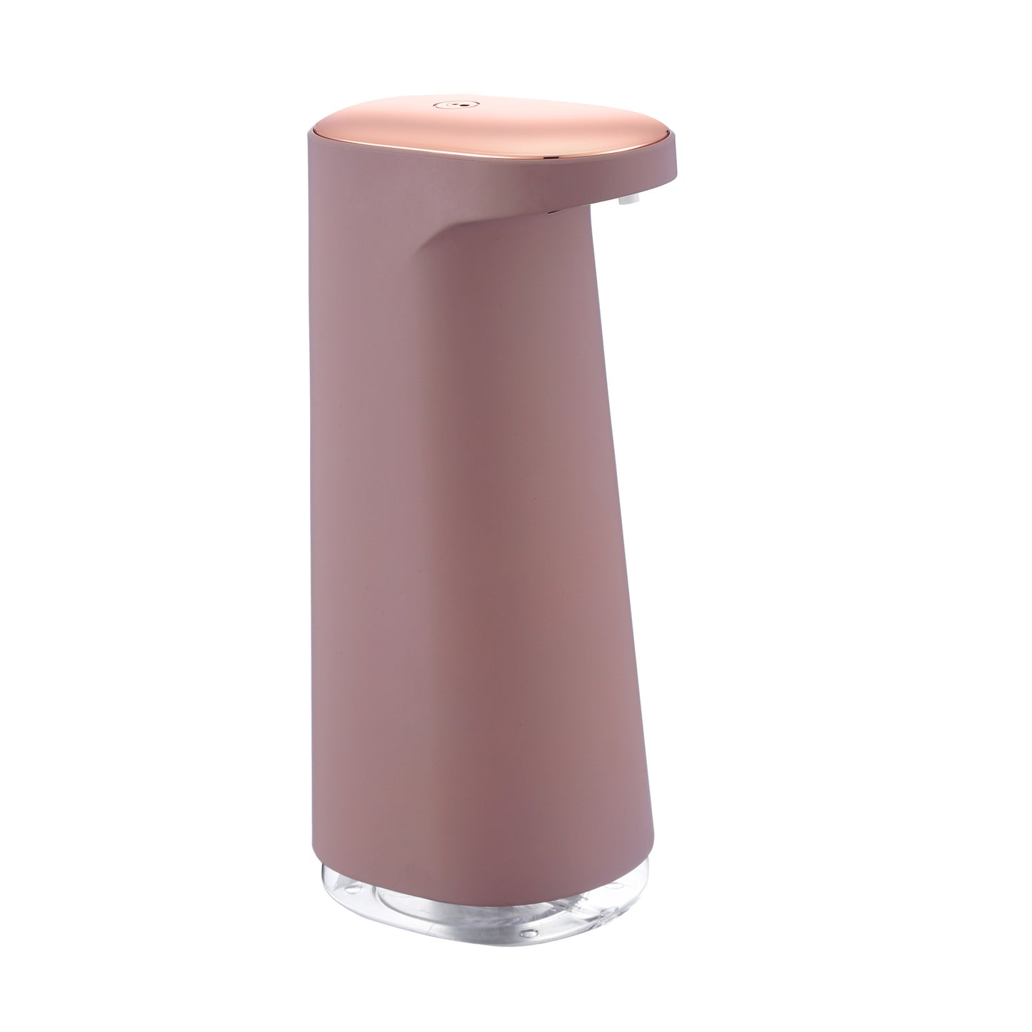 Automatic foam soap dispenser in pink color with touch free infrared sensing and rechargeable waterproof design (Color: Pink)