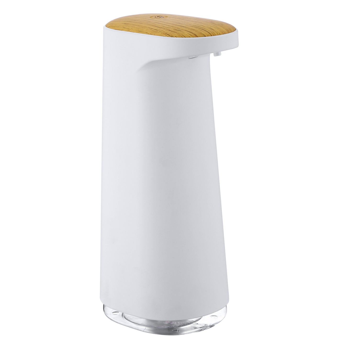 Automatic foam soap dispenser in white color with touch free infrared sensing and rechargeable waterproof design (Color: White)