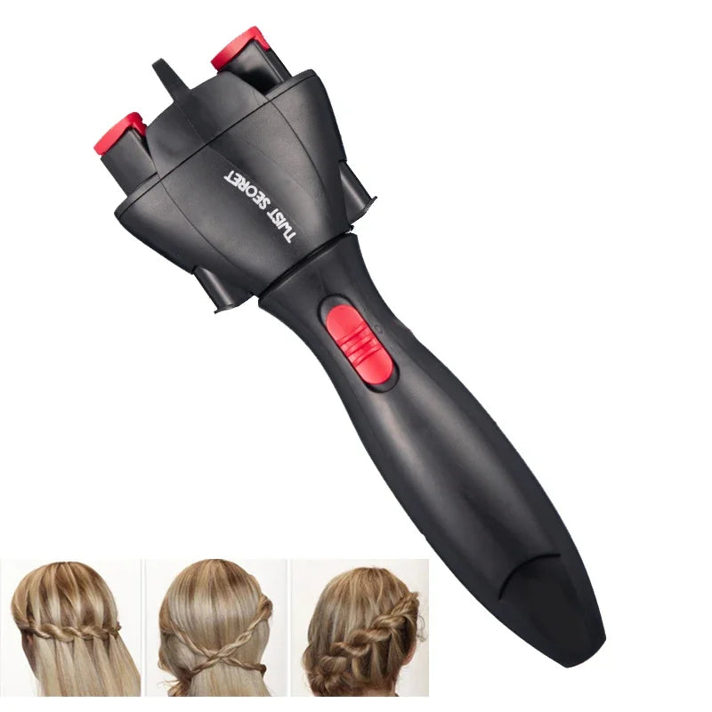 Automatic hair braiding tool for quick and easy braids portable design for styling product shot