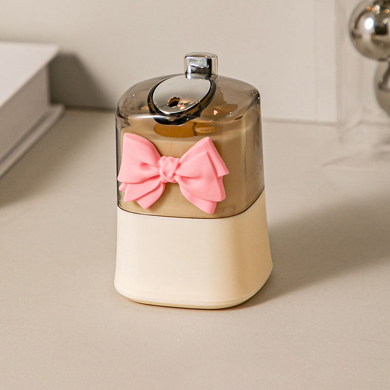 Automatic toothpick dispenser in bow style with pop up mechanism for hygienic and easy access (Style: Bow)