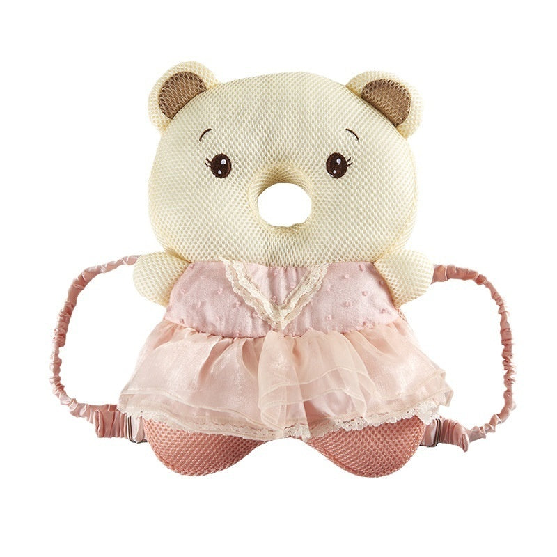 Baby head protection safety pad designed to cushion impacts and help protect infants during crawling and early walking in Mi Mi bear style (Style: Mi Mi Bear)