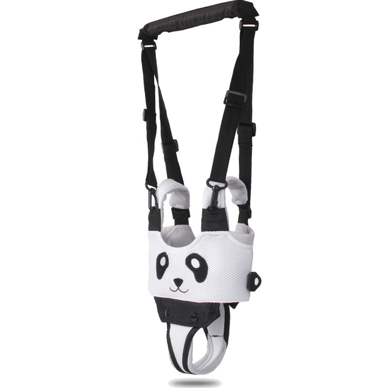 Baby and toddler walking assistant harness in panda style designed to help children learn to walk with balance and support (Style: Panda)