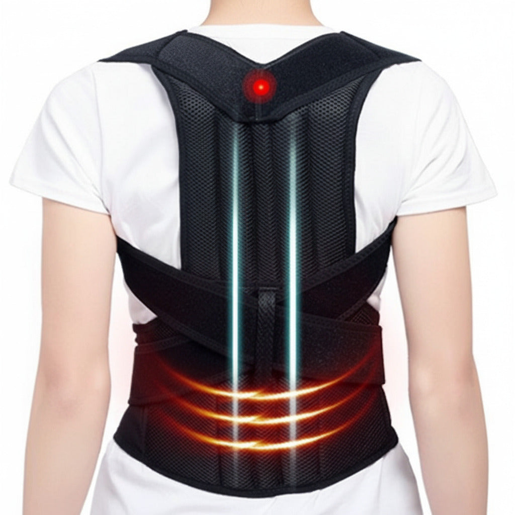 Back support and posture corrector designed to help improve posture and provide comfortable back support during daily activities
