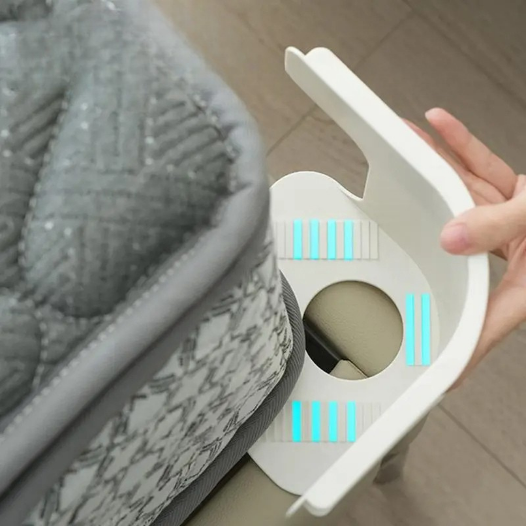 Bed sheet fasteners with adjustable elastic straps and clips to keep sheets tight and in place depiction of use