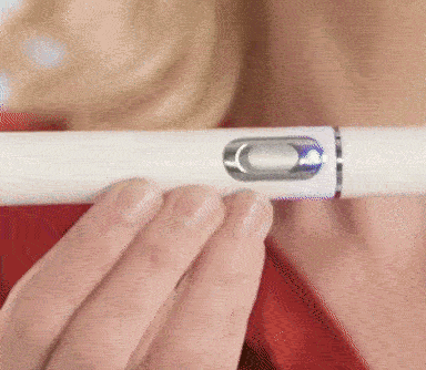 Blue light therapy pen for blemish care skin clarity and non invasive skincare support gif