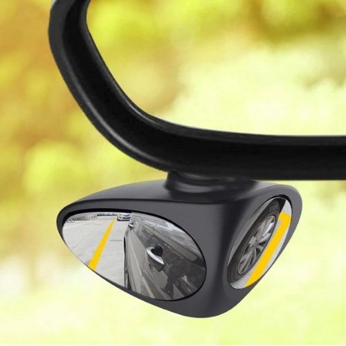 Wide angle car blind spot mirrors 2 pack with adhesive backing for safer lane changes and improved visibility alternate product shot