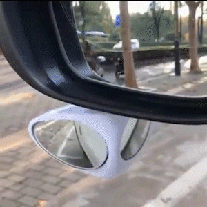 Wide angle car blind spot mirrors 2 pack with adhesive backing for safer lane changes and improved visibility gif
