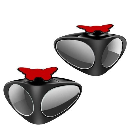 Wide angle car blind spot mirrors 2 pack with adhesive backing for safer lane changes and improved visibility product shot