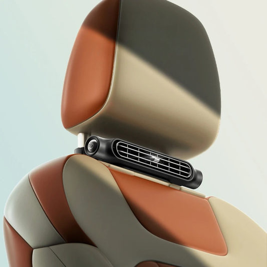 Car seat cooling fan with bladeless design usb powered and adjustable speeds for summer comfort