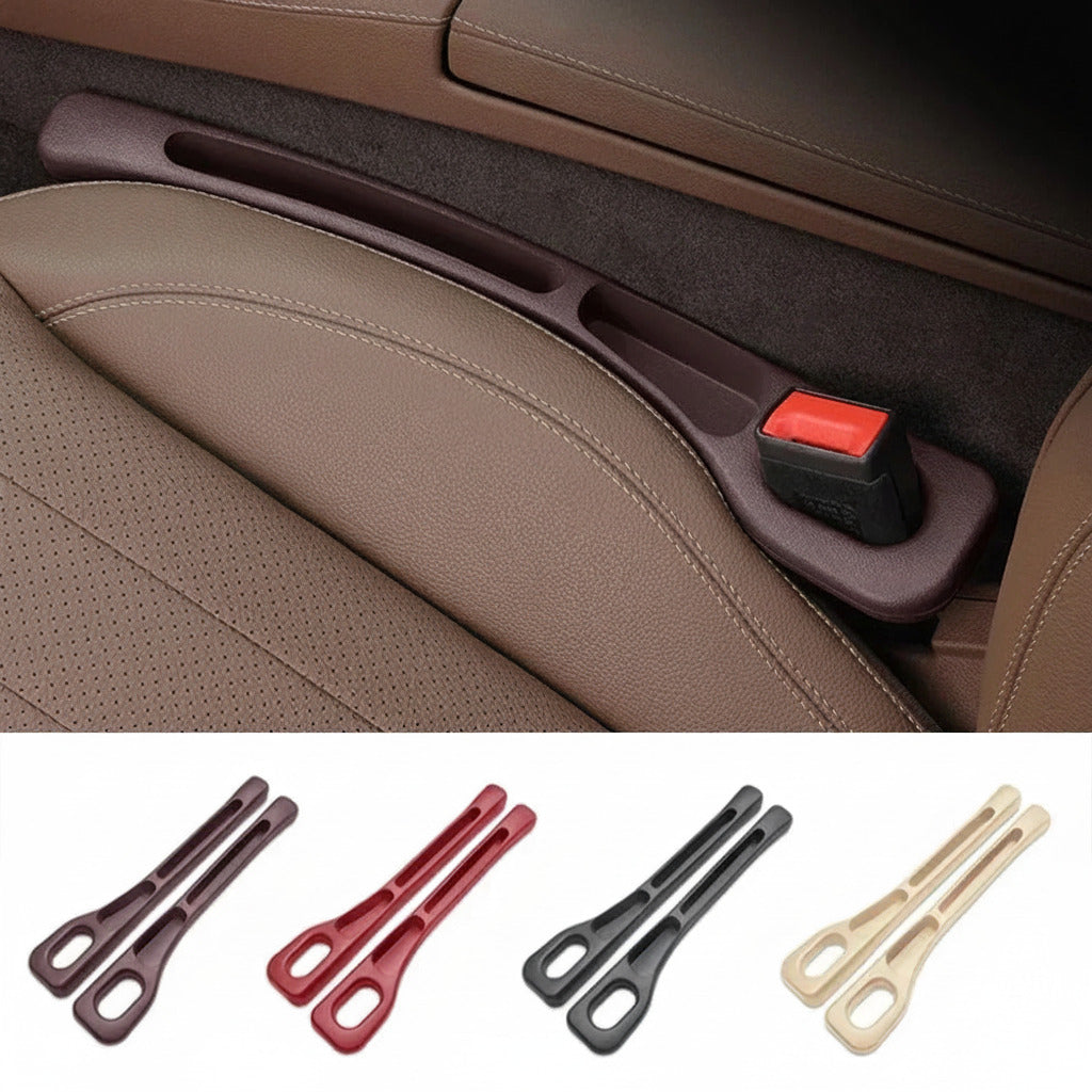 Car seat gap filler insert that prevents phones, keys, and small items from falling between car seats