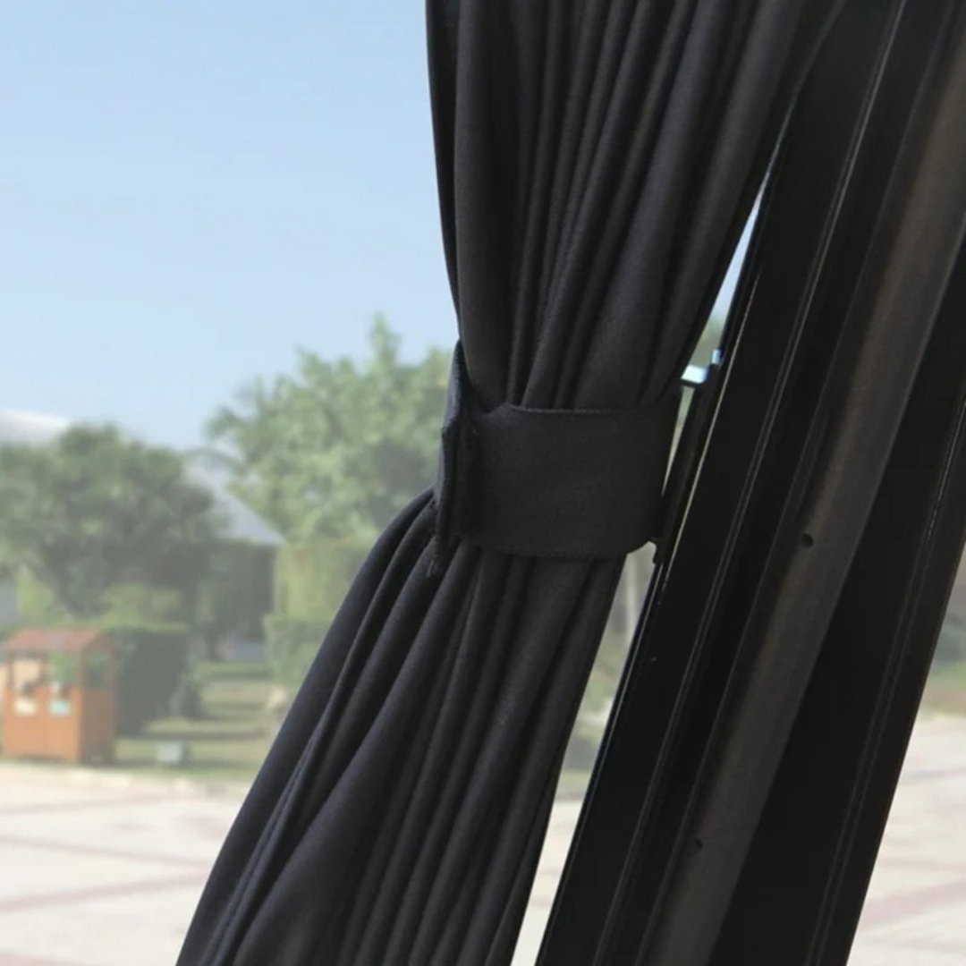 Car window blinds 2 pack providing privacy and sun protection for vehicle interior close product shot