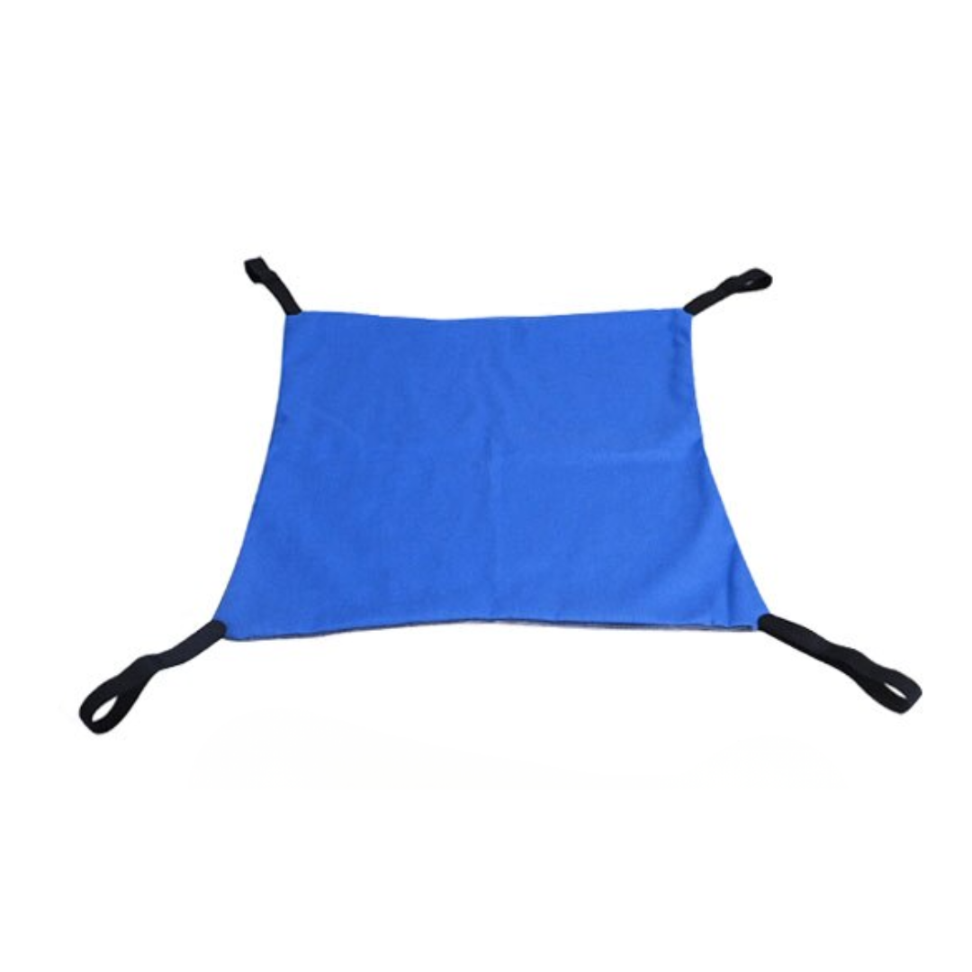 Cat chair hammock in blue color under chair bed with soft dual sided fabric for comfort (Color: Blue)