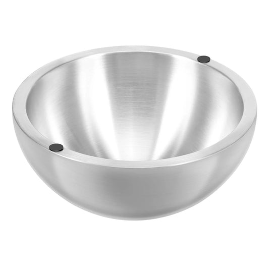 Stainless steel cooling bowl with double wall chamber for pre chilling food (Variant: Main)