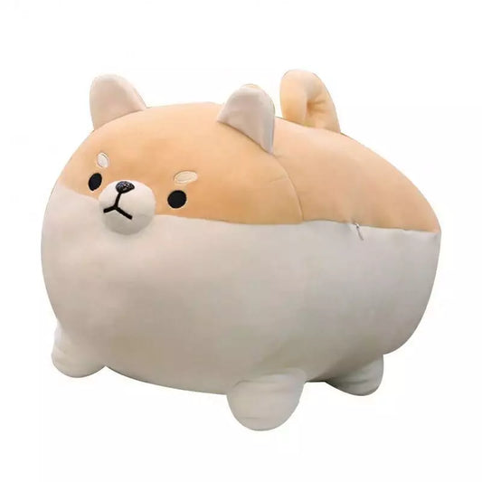 Chubby shiba inu plush toy soft stuffed dog pillow for cuddling and decoration product shot