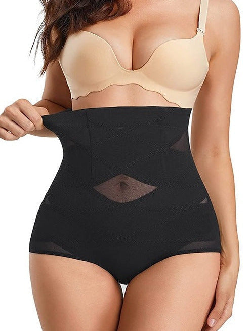 Comfort Fit Tummy Control Shapewear in Black Color for Women Depicting Stretch