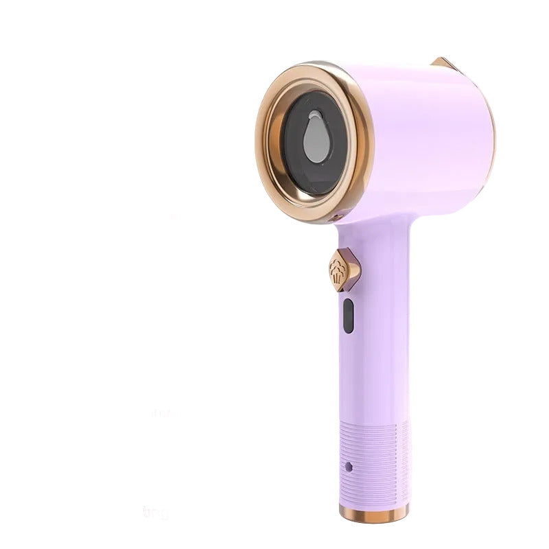 Compact handheld garment steamer in purple color designed to quickly remove wrinkles from clothes for travel and home use (Color: Purple)