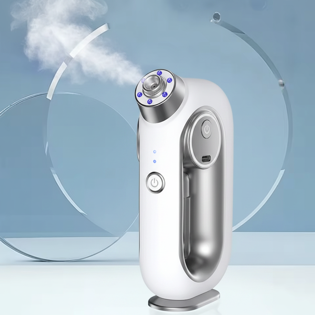 Cordless facial mist sprayer with portable airbrush hydration technology for skincare and makeup refresh product shot