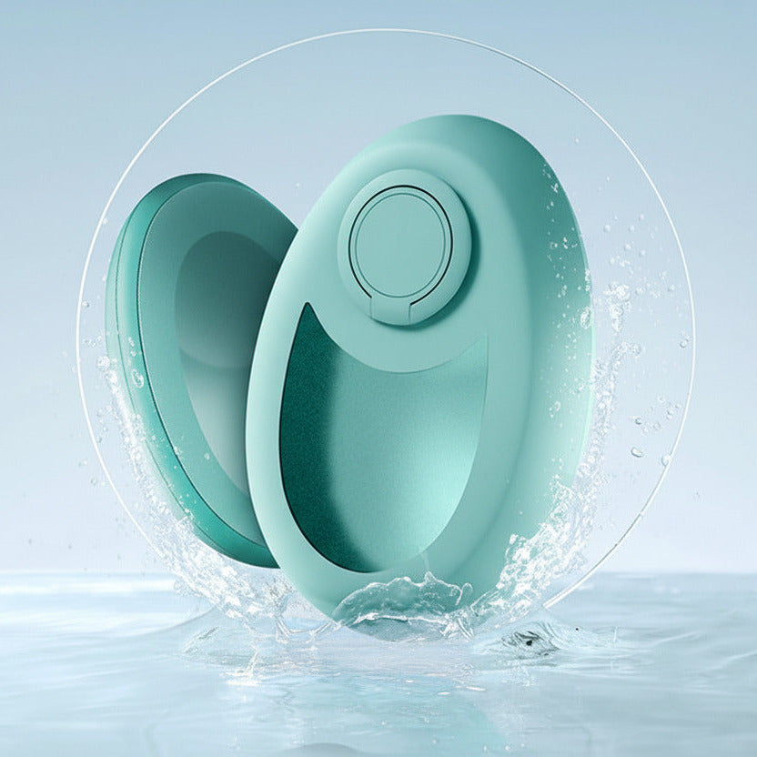 Crystal hair removal and smoothing tool designed to gently remove hair and leave skin feeling smooth on legs, arms, and back main display