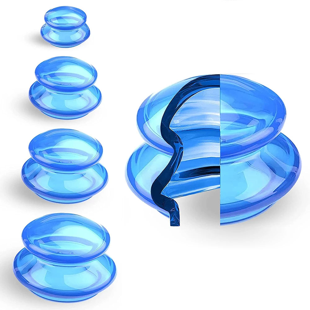 cupping therapy set for muscle relaxation and wellness recovery treatment product shot